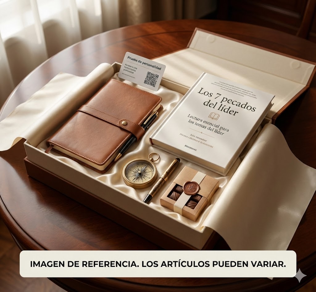 Caja de bienvenida premium del programa Liderazgo con Propósito